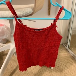 ONE LEFT red BRANDY tank top